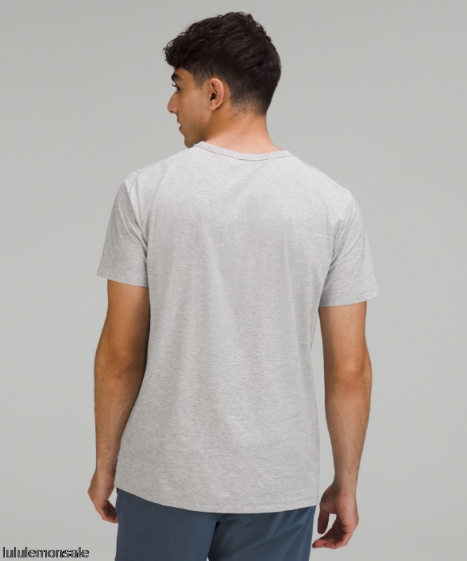 Lululemon Deutschland DELULU793 | Lululemon Deutschland Meliert Silber Drop The Fundamental T-shirt